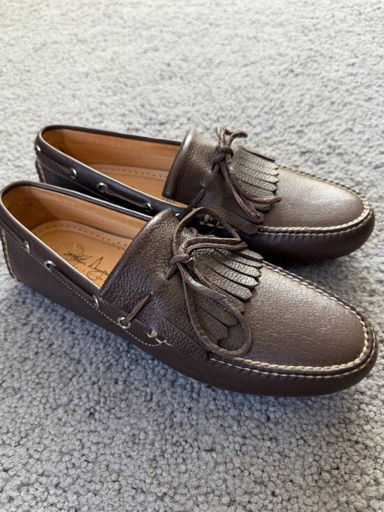 Martin Dingman Kiltie Loafers - Men\'s Sz. 8.5 - Hand-sewn Leather - Brazil - EUC main image 11
